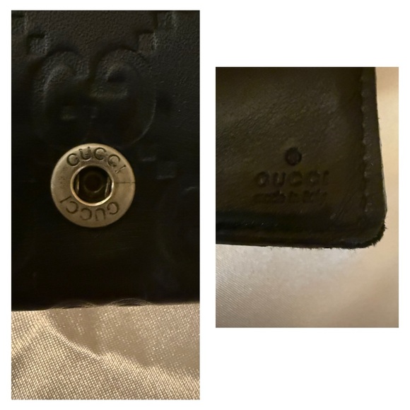 Gucci Black Leather Wallet with callouts - Picture 6 of 9